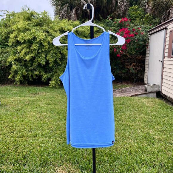 Patagonia Blue Capilene Cool Daily Tank Top Size M - Picture 1 of 8